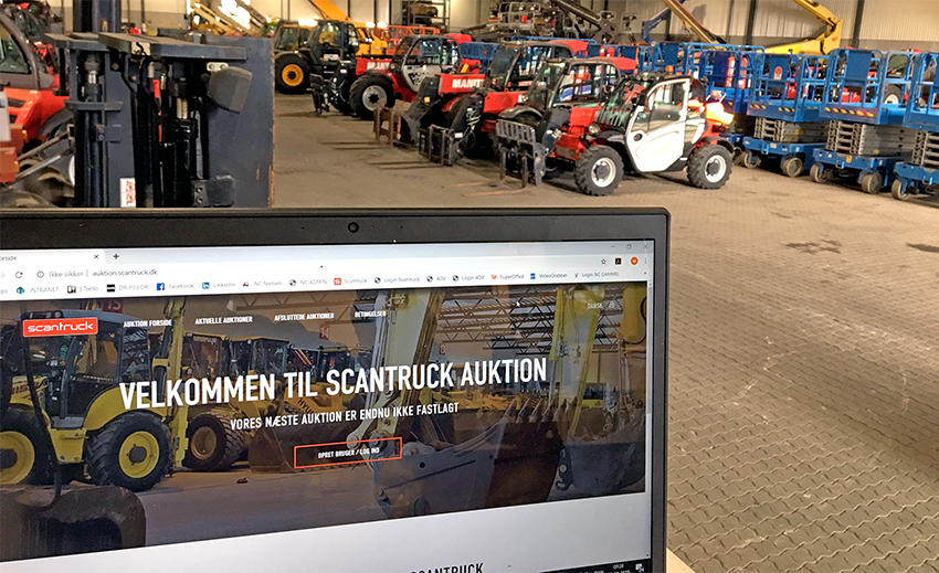 Scantruck er klar til at gå online med auktioner over brugte maskiner og udstyr. 