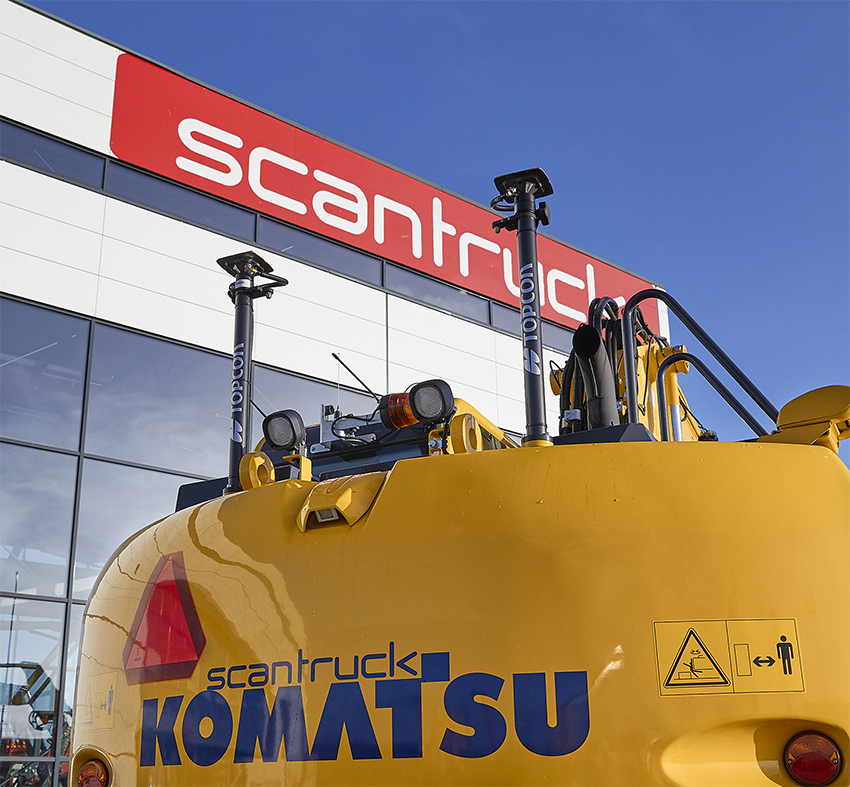 Topcon giver Scantruck mulighed for også at levere avanceret maskinstyring til Komatsu-maskiner, som ikke leveres med IMC-systemer fra fabrikken.