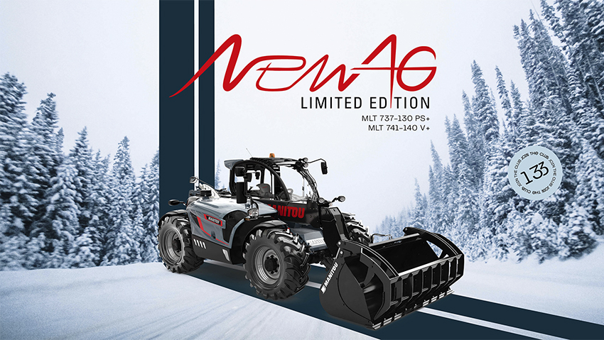 Sådan lancerer Manitou den eksklusive NewAG Limited Edition-serie. Maskinerne sælges kun i Europa og kun i 133 eksemplarer.