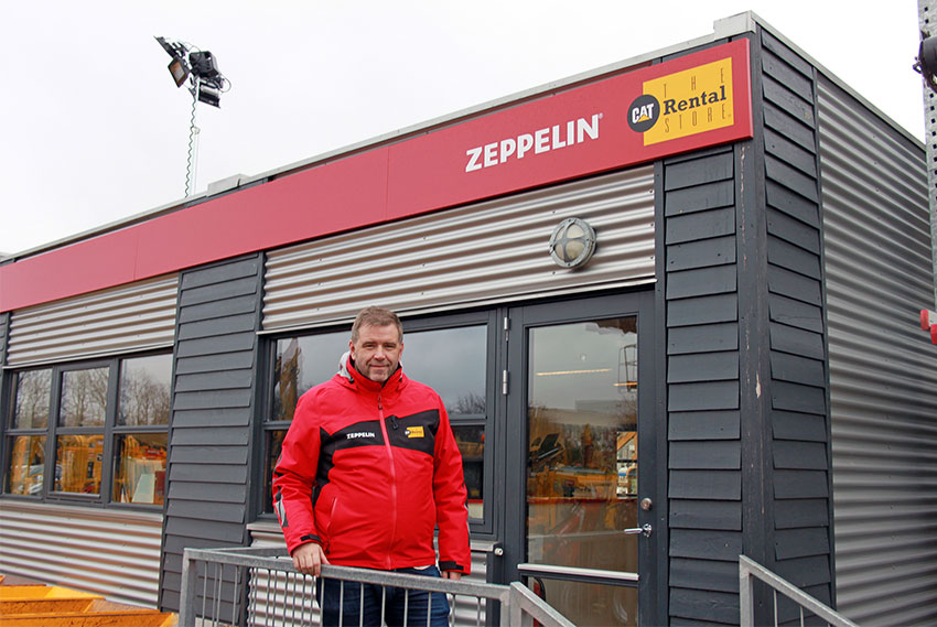 Zeppelin Rentals general manager Lasse Ludvigsen – tog på storindkøb hos Scantruck og forsynede udlejningsvirksomheden med 86 nye Manitou- og Weycor-maskiner.